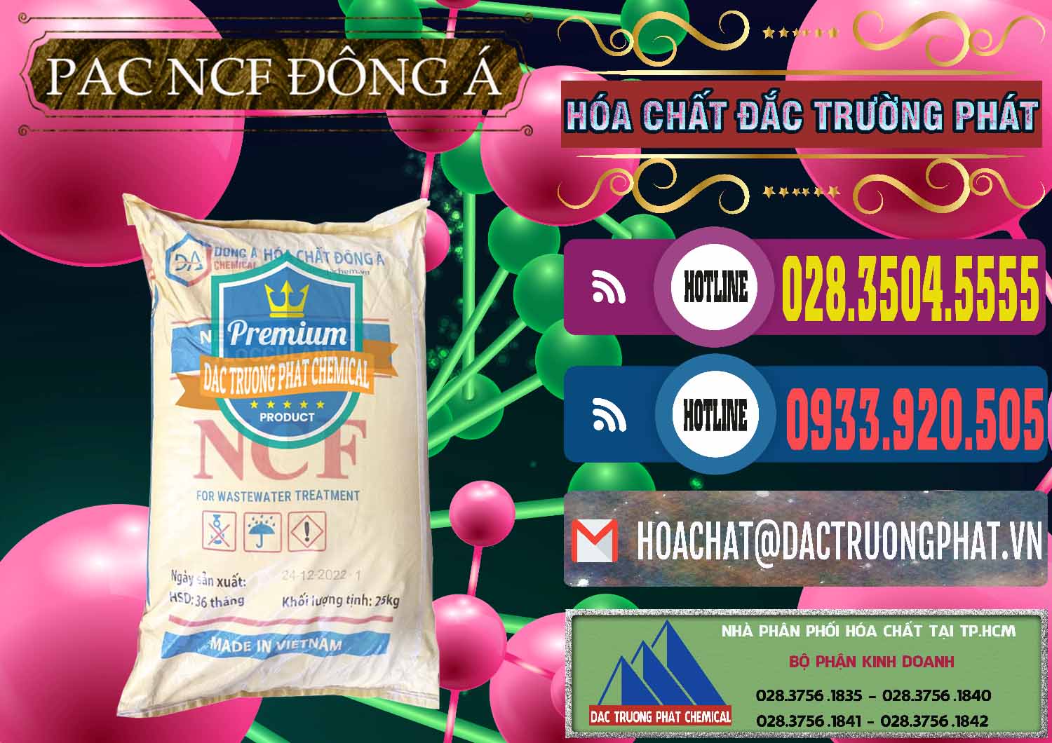 Nơi chuyên phân phối & kinh doanh PAC - Polyaluminium Chloride Đông Á Việt Nam - 0408 - Đơn vị kinh doanh & bán hóa chất tại TP.HCM - muabanhoachat.com.vn