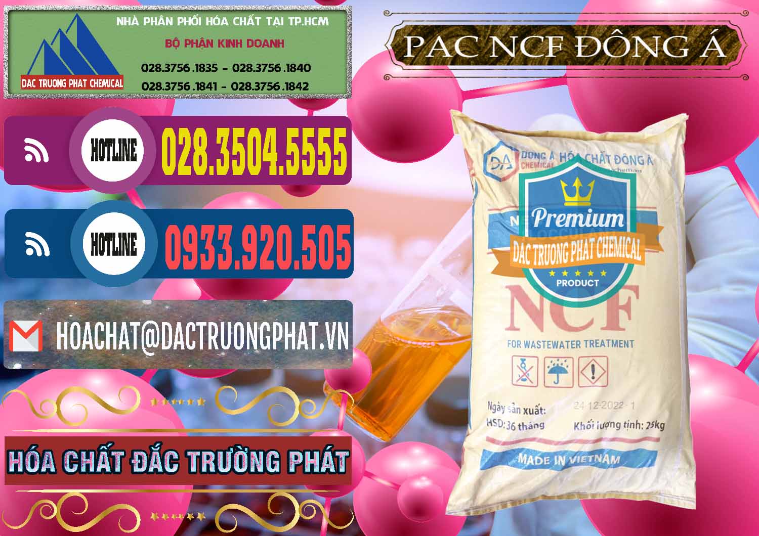 Nơi chuyên cung cấp và kinh doanh PAC - Polyaluminium Chloride Đông Á Việt Nam - 0408 - Cty phân phối _ cung cấp hóa chất tại TP.HCM - muabanhoachat.com.vn
