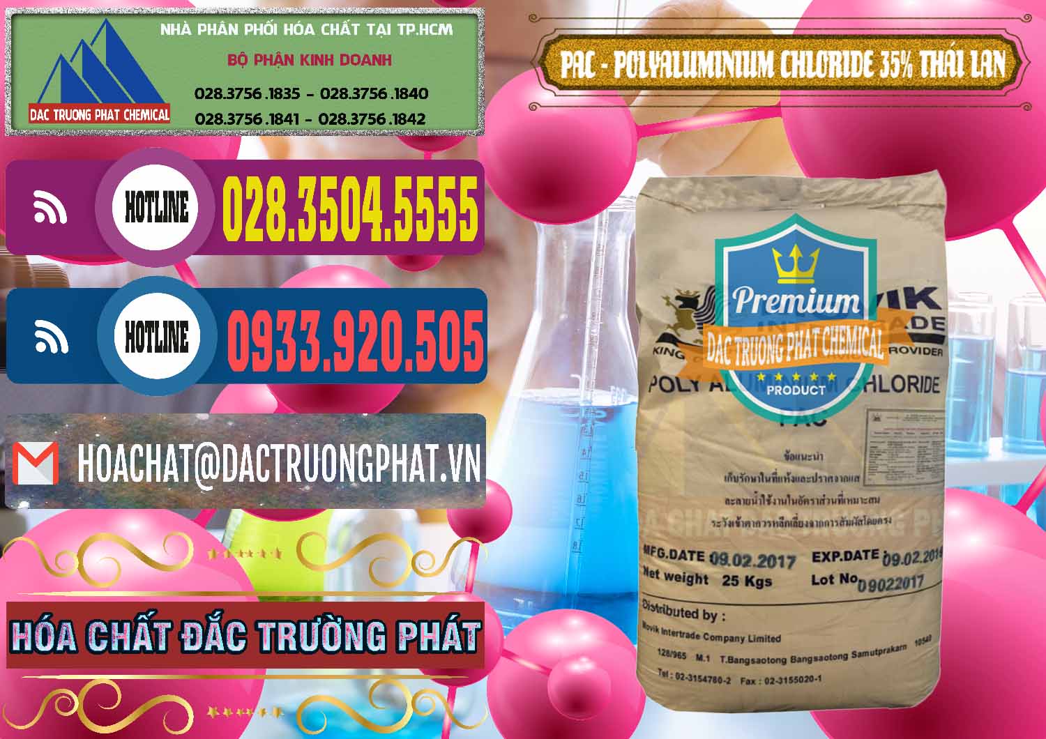 Chuyên bán ( cung ứng ) PAC - Polyaluminium Chloride 35% Thái Lan Thailand - 0470 - Cty chuyên nhập khẩu và phân phối hóa chất tại TP.HCM - muabanhoachat.com.vn