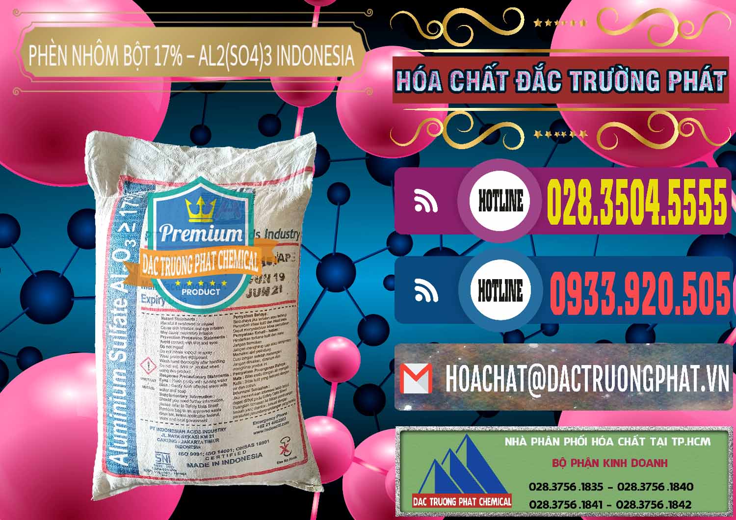 Cty nhập khẩu & bán Phèn Nhôm Bột - Al2(SO4)3 17% bao 25kg Indonesia - 0114 - Cung ứng - phân phối hóa chất tại TP.HCM - muabanhoachat.com.vn