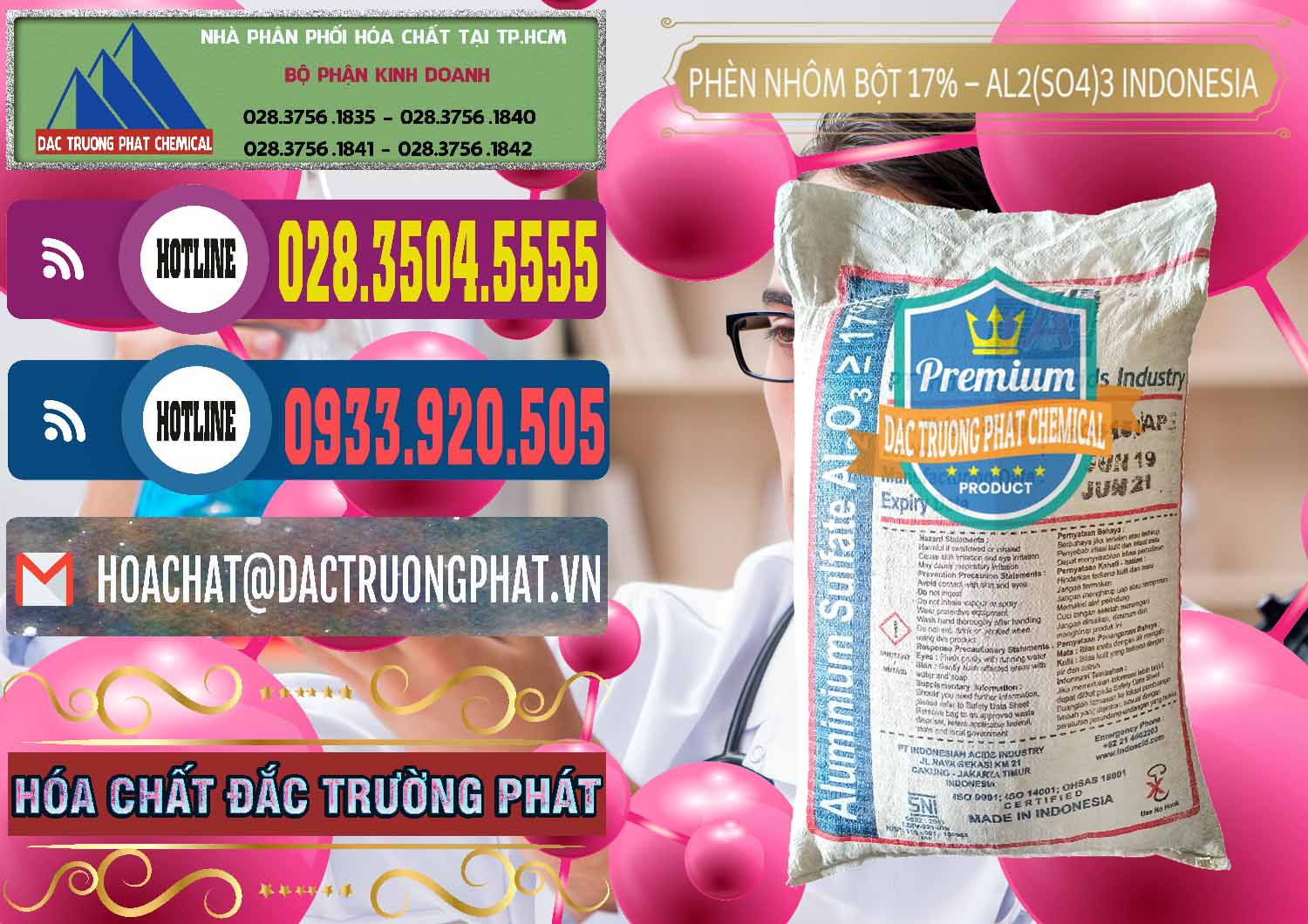 Nhà nhập khẩu _ bán Phèn Nhôm Bột - Al2(SO4)3 17% bao 25kg Indonesia - 0114 - Nơi chuyên nhập khẩu ( cung cấp ) hóa chất tại TP.HCM - muabanhoachat.com.vn