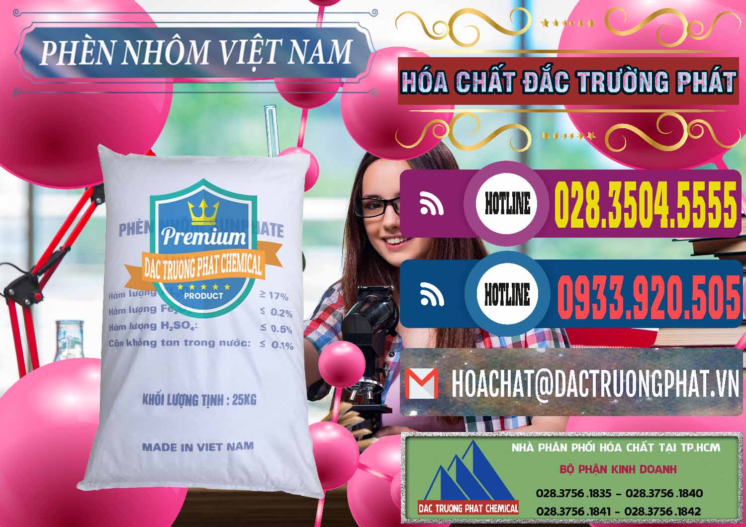 Công ty kinh doanh _ phân phối Phèn Nhôm - Al2(SO4)3 17% Việt Nam - 0465 - Cung cấp & bán hóa chất tại TP.HCM - muabanhoachat.com.vn