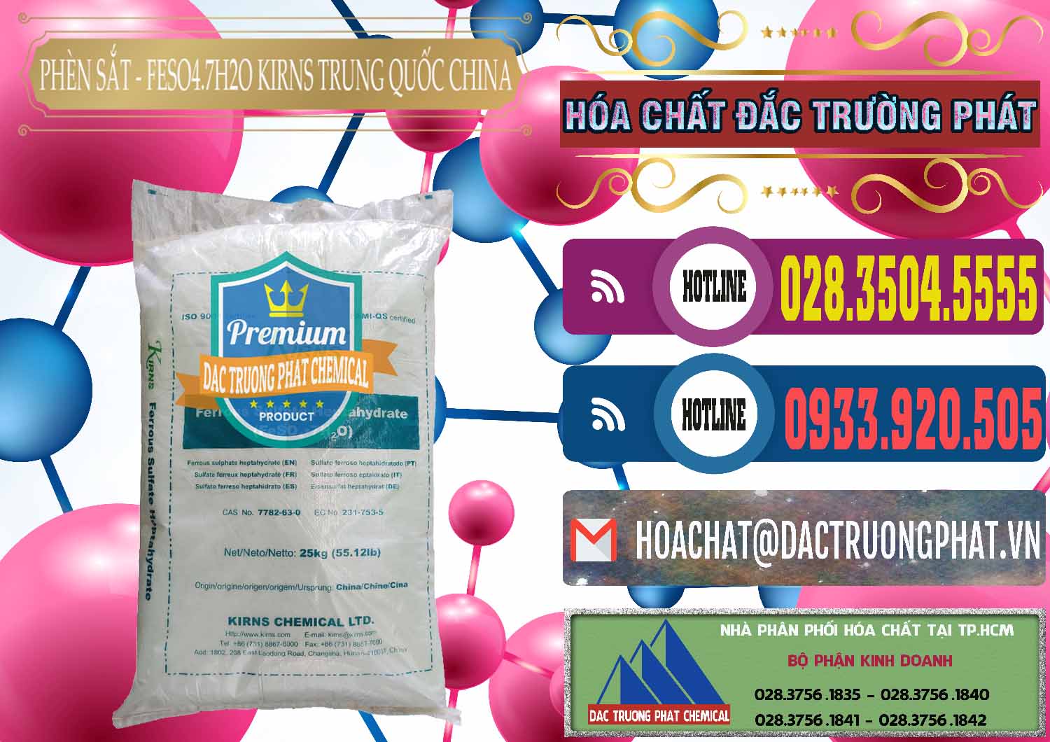 Đơn vị chuyên bán _ cung cấp Phèn Sắt - FeSO4.7H2O 98% Kirns Trung Quốc China - 0117 - Cty phân phối & cung cấp hóa chất tại TP.HCM - muabanhoachat.com.vn