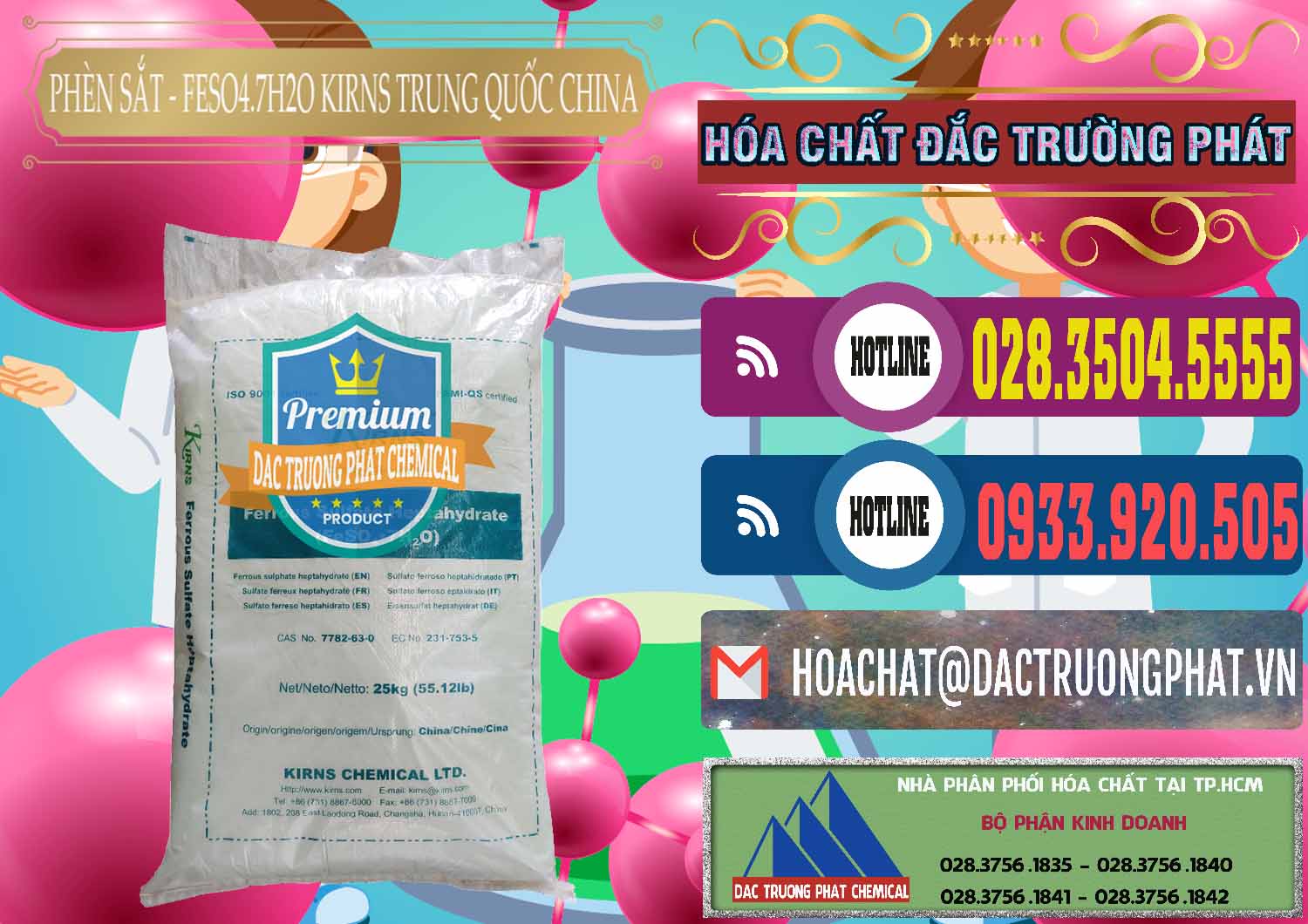 Nơi bán _ cung ứng Phèn Sắt - FeSO4.7H2O 98% Kirns Trung Quốc China - 0117 - Cty chuyên phân phối _ cung ứng hóa chất tại TP.HCM - muabanhoachat.com.vn