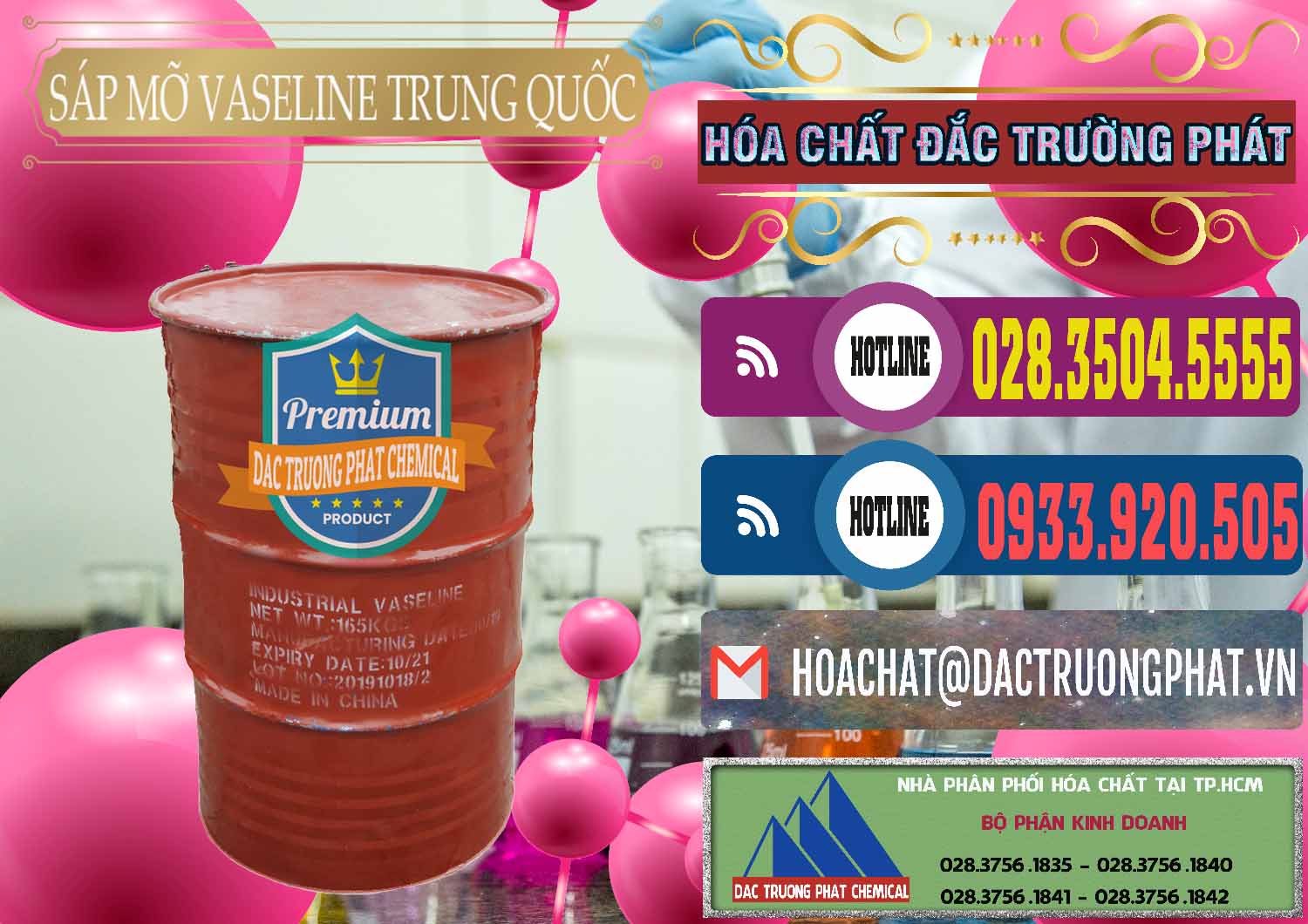 Chuyên bán - phân phối Sáp Mỡ Vaseline Trung Quốc China - 0122 - Nơi chuyên kinh doanh _ cung cấp hóa chất tại TP.HCM - muabanhoachat.com.vn
