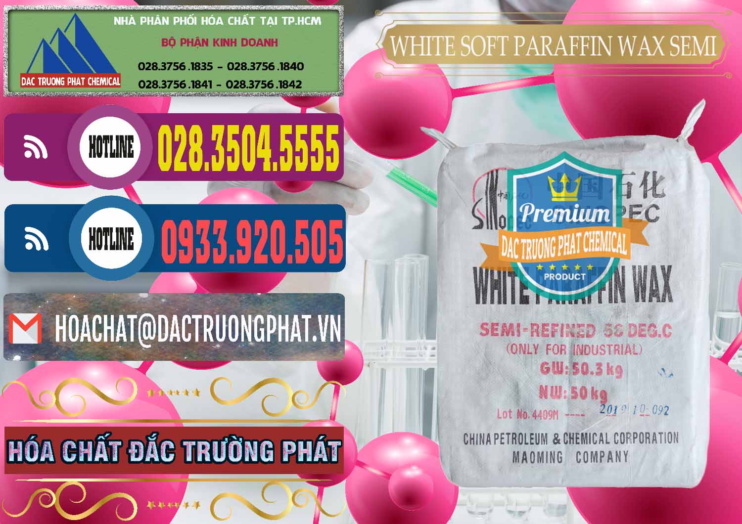 Nhà cung cấp & bán Sáp Paraffin Wax Sinopec Trung Quốc China - 0328 - Cty phân phối & cung ứng hóa chất tại TP.HCM - muabanhoachat.com.vn