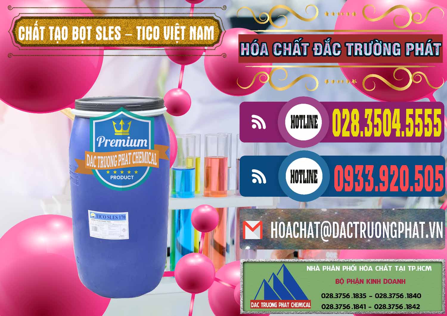 Nhà phân phối _ cung ứng Chất Tạo Bọt Sles - Sodium Lauryl Ether Sulphate Tico Việt Nam - 0304 - Chuyên phân phối - bán hóa chất tại TP.HCM - muabanhoachat.com.vn