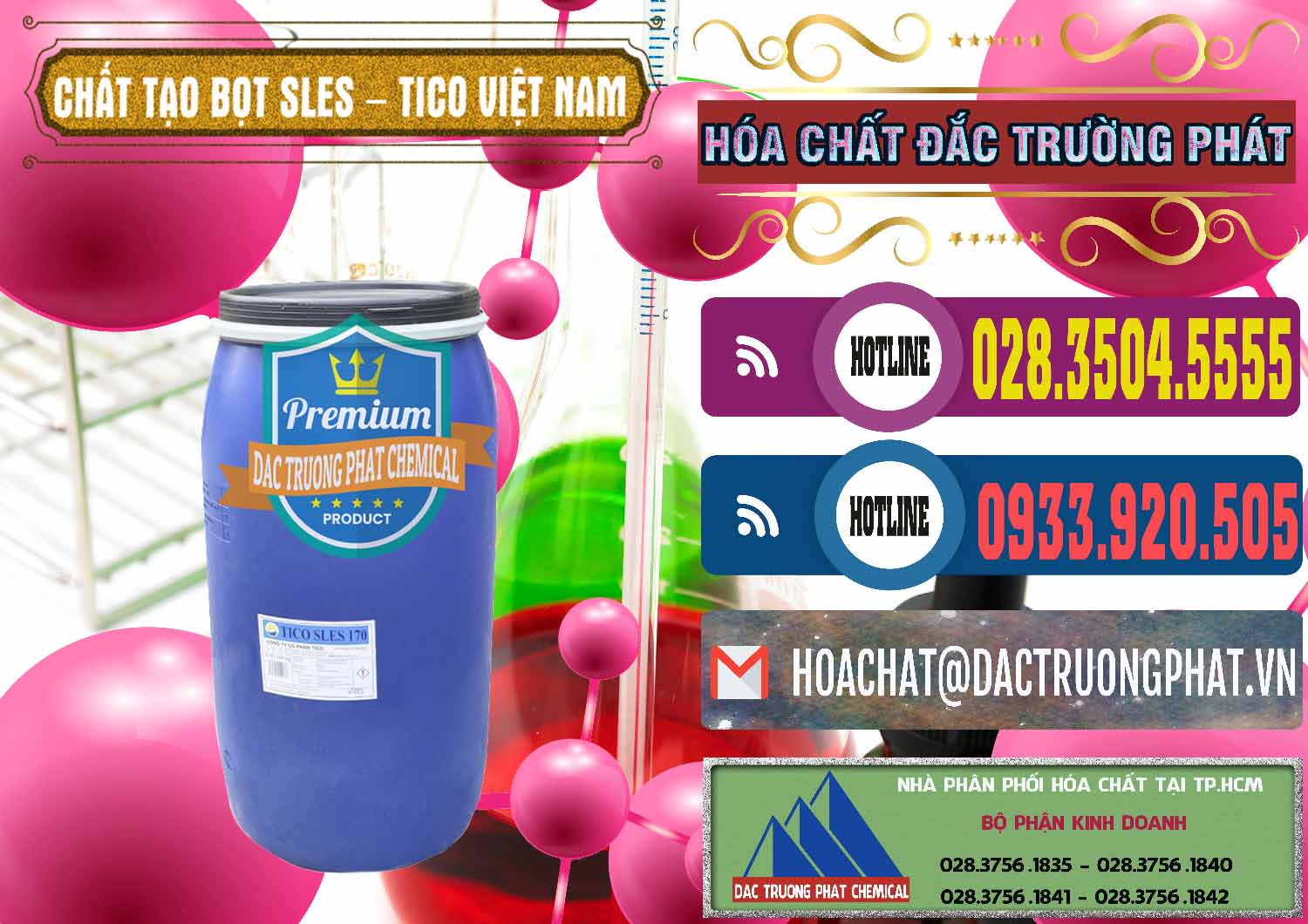 Nơi bán ( cung cấp ) Chất Tạo Bọt Sles - Sodium Lauryl Ether Sulphate Tico Việt Nam - 0304 - Cty cung cấp _ kinh doanh hóa chất tại TP.HCM - muabanhoachat.com.vn