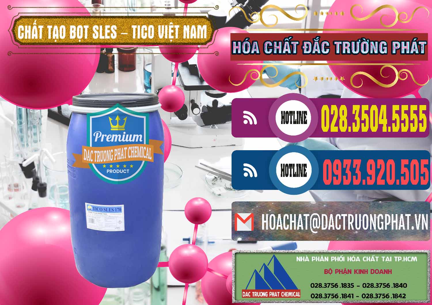 Cty cung ứng & phân phối Chất Tạo Bọt Sles - Sodium Lauryl Ether Sulphate Tico Việt Nam - 0304 - Đơn vị chuyên cung ứng _ bán hóa chất tại TP.HCM - muabanhoachat.com.vn