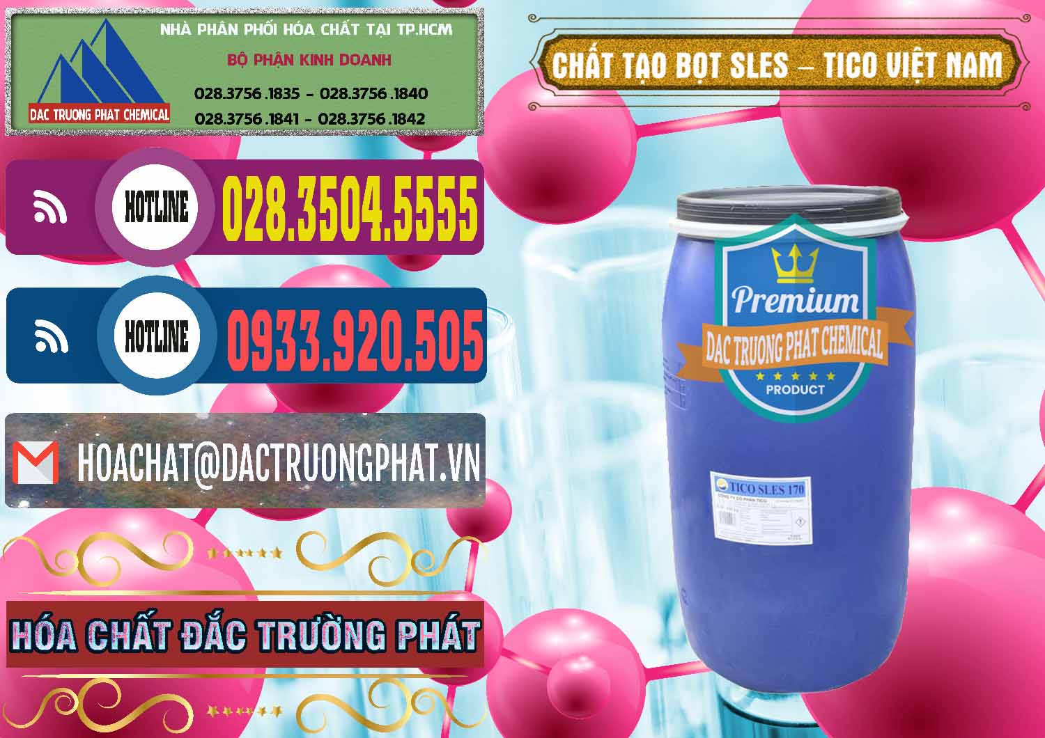 Chuyên phân phối và kinh doanh Chất Tạo Bọt Sles - Sodium Lauryl Ether Sulphate Tico Việt Nam - 0304 - Nơi cung ứng & phân phối hóa chất tại TP.HCM - muabanhoachat.com.vn