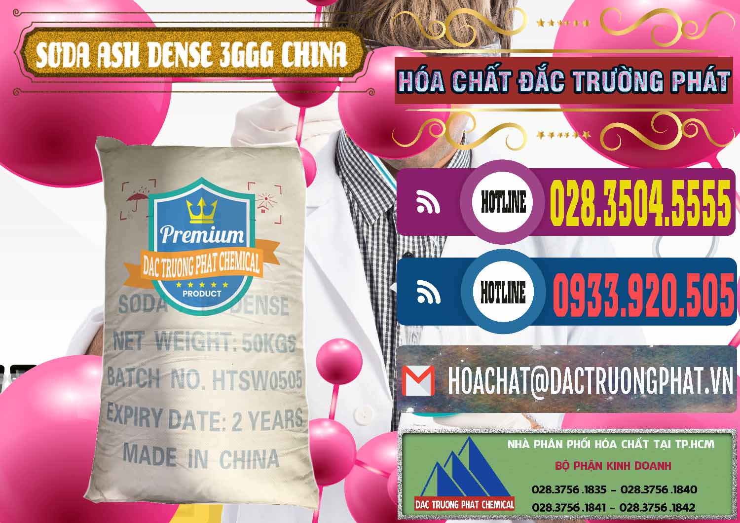 Chuyên phân phối _ bán Soda Ash Dense - NA2CO3 3GGG Trung Quốc China - 0335 - Nhập khẩu - cung cấp hóa chất tại TP.HCM - muabanhoachat.com.vn