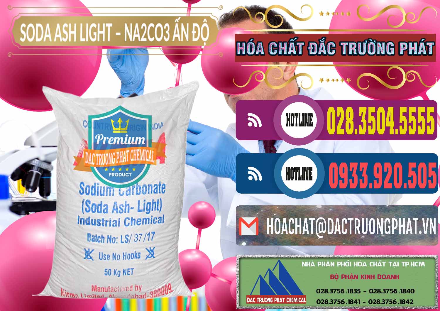 Nhà phân phối - bán Soda Ash Light - NA2CO3 Nirma Ấn Độ India - 0125 - Đơn vị cung cấp - bán hóa chất tại TP.HCM - muabanhoachat.com.vn