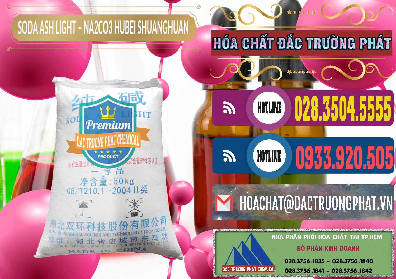 Nơi chuyên cung ứng và bán Soda Ash Light - NA2CO3 2 Vòng Tròn Hubei Shuanghuan Trung Quốc China - 0130 - Đơn vị nhập khẩu - phân phối hóa chất tại TP.HCM - muabanhoachat.com.vn
