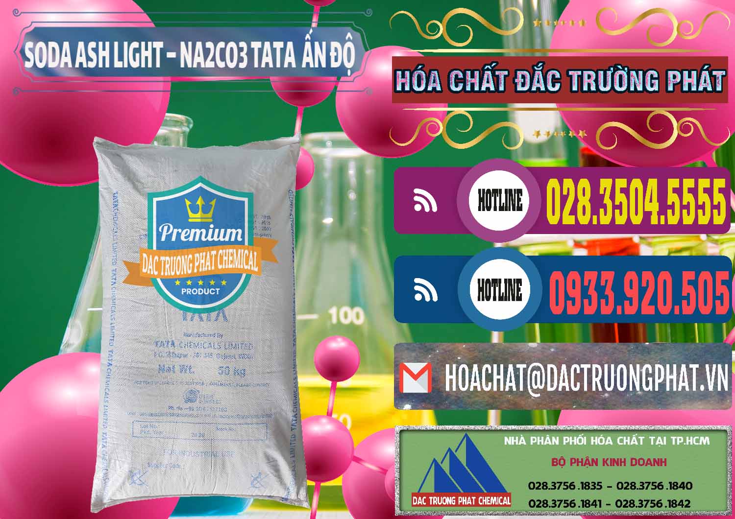 Cty chuyên kinh doanh - bán Soda Ash Light - NA2CO3 TATA Ấn Độ India - 0132 - Đơn vị nhập khẩu & phân phối hóa chất tại TP.HCM - muabanhoachat.com.vn