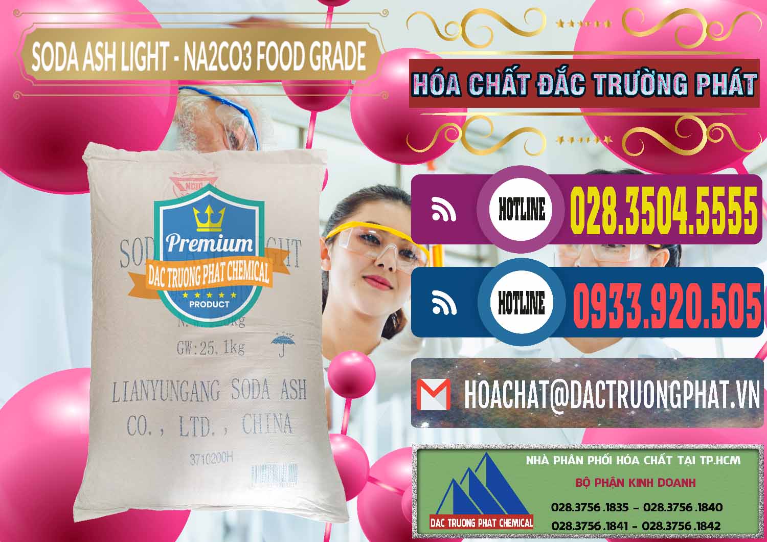 Soda Ash Light – NA2CO3 Food Grade Trung Quốc China Đơn vị bán _ cung ứng Soda Ash Light – NA2CO3 Food Grade Trung Quốc China - 0127 - Phân phối ( kinh doanh ) hóa chất tại TP.HCM - muabanhoachat.com.vn