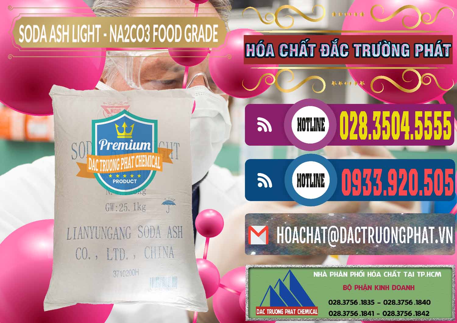 Nơi cung cấp và bán Sodium Carbonate © Muối Soda Nóng 99.2% Food Grade Phân phối và bán Soda Ash Light – NA2CO3 Food Grade Trung Quốc China - 0127 - Chuyên cung cấp - phân phối hóa chất tại TP.HCM - muabanhoachat.com.vn