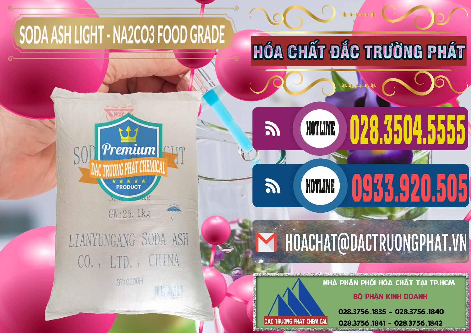 Soda Ash Light – NA2CO3 Food Grade Trung Quốc China Cty chuyên cung cấp - bán Soda Ash Light – NA2CO3 Food Grade Trung Quốc China - 0127 - Chuyên cung cấp và phân phối hóa chất tại TP.HCM - muabanhoachat.com.vn