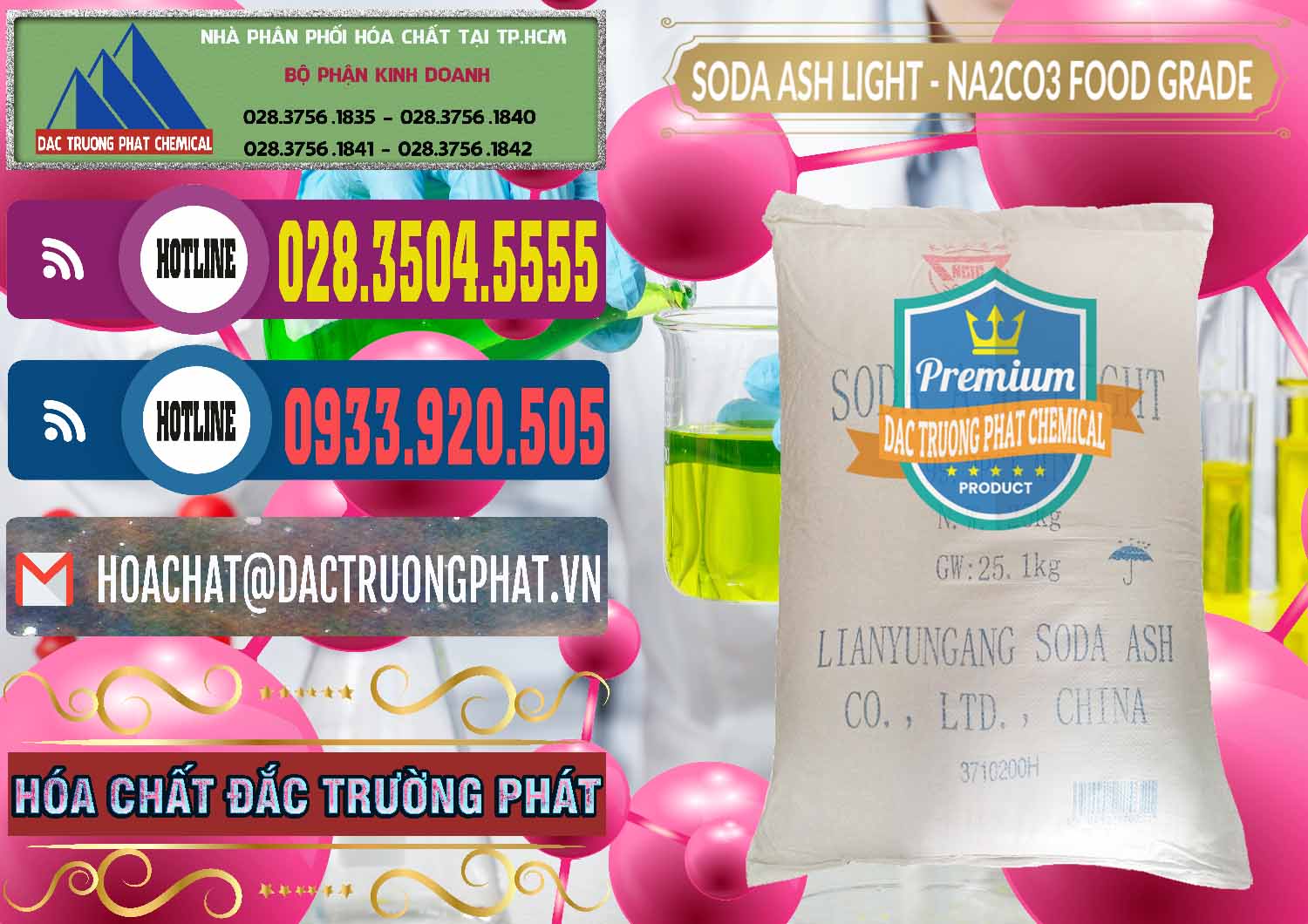 Soda Ash Light – NA2CO3 Food Grade Trung Quốc China Đơn vị phân phối & bán Soda Ash Light – NA2CO3 Food Grade Trung Quốc China - 0127 - Đơn vị cung cấp & phân phối hóa chất tại TP.HCM - muabanhoachat.com.vn
