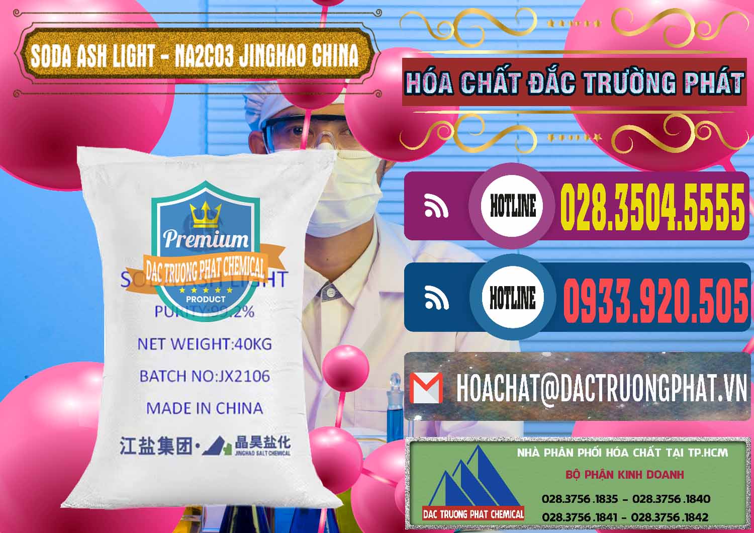 Đơn vị bán và cung cấp Soda Ash Light - NA2CO3 Jinghao Trung Quốc China - 0339 - Cty cung cấp - bán hóa chất tại TP.HCM - muabanhoachat.com.vn