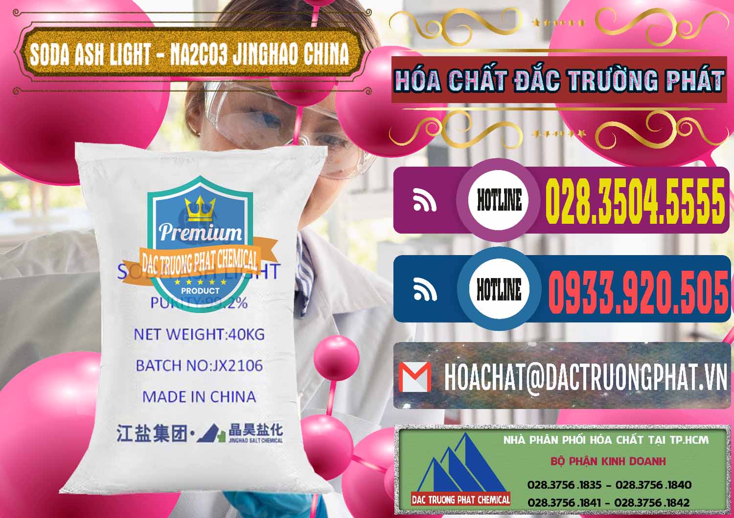Đơn vị chuyên bán _ cung cấp Soda Ash Light - NA2CO3 Jinghao Trung Quốc China - 0339 - Công ty nhập khẩu - cung cấp hóa chất tại TP.HCM - muabanhoachat.com.vn