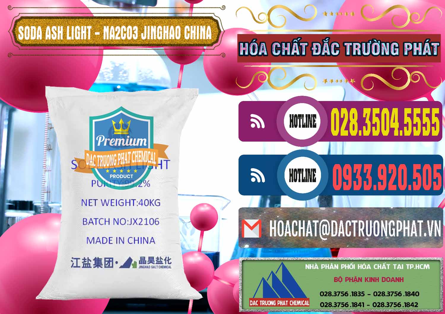 Nơi cung ứng _ bán Soda Ash Light - NA2CO3 Jinghao Trung Quốc China - 0339 - Chuyên phân phối và nhập khẩu hóa chất tại TP.HCM - muabanhoachat.com.vn