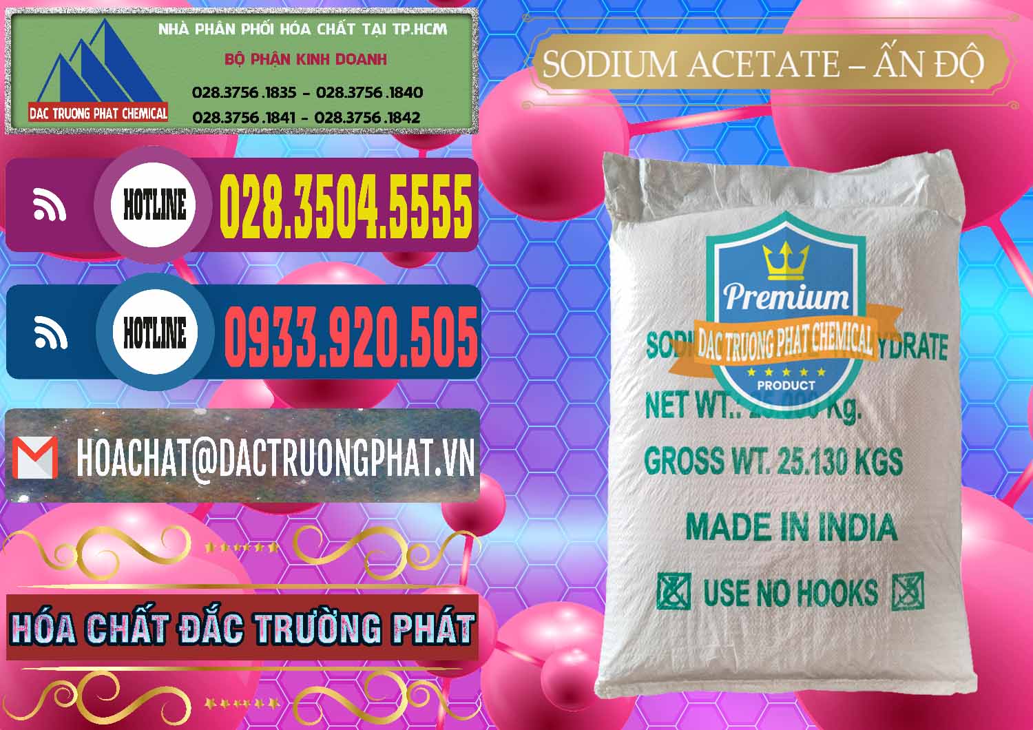 Cung cấp _ bán Sodium Acetate - Natri Acetate Ấn Độ India - 0133 - Chuyên phân phối và nhập khẩu hóa chất tại TP.HCM - muabanhoachat.com.vn