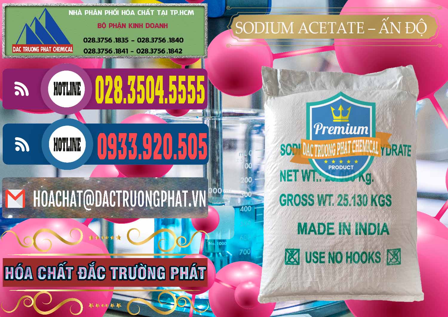 Đơn vị chuyên cung cấp ( bán ) Sodium Acetate - Natri Acetate Ấn Độ India - 0133 - Đơn vị phân phối và cung cấp hóa chất tại TP.HCM - muabanhoachat.com.vn