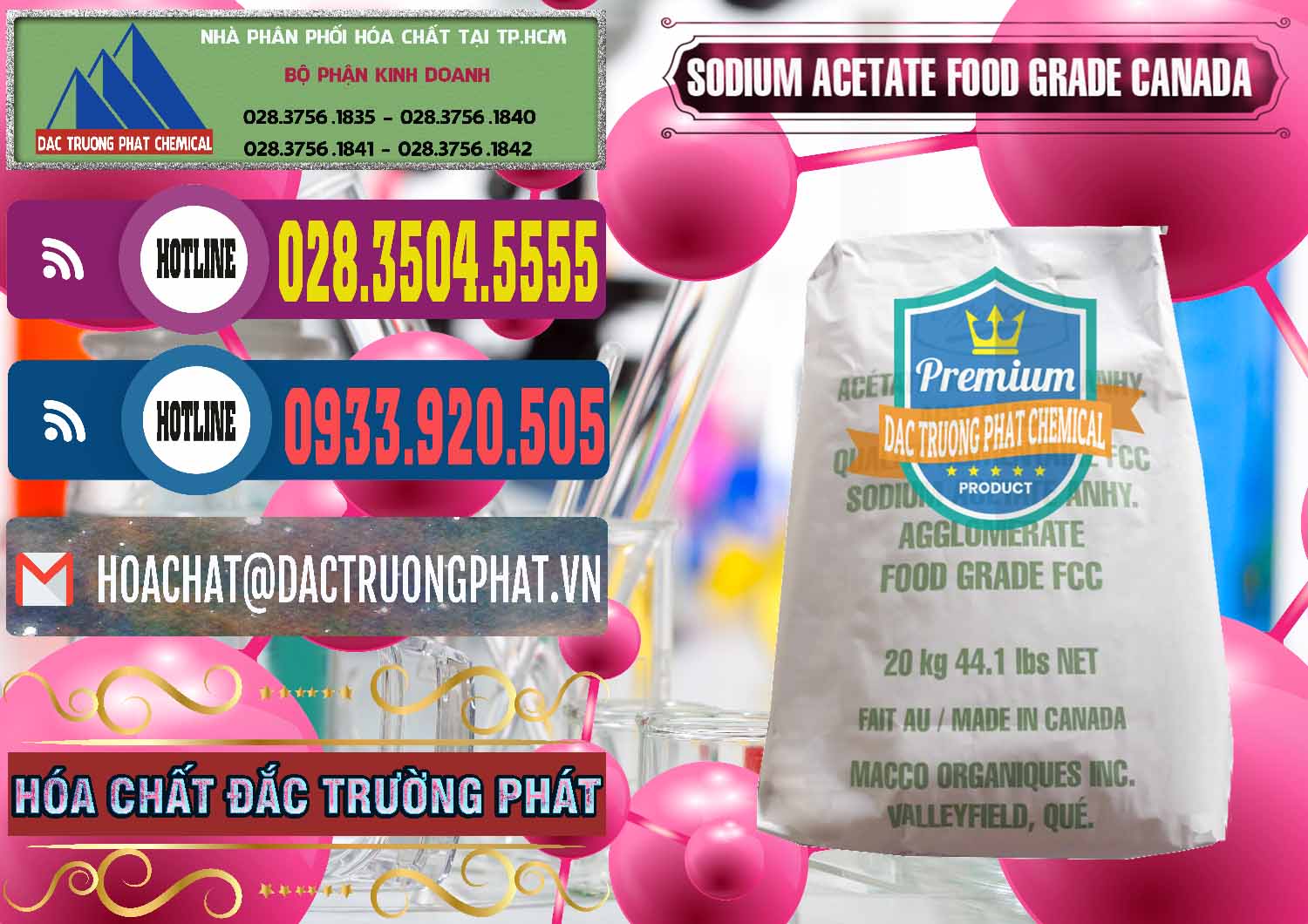 Bán và cung cấp Sodium Acetate - Natri Acetate Food Grade Canada - 0282 - Cty bán ( cung cấp ) hóa chất tại TP.HCM - muabanhoachat.com.vn