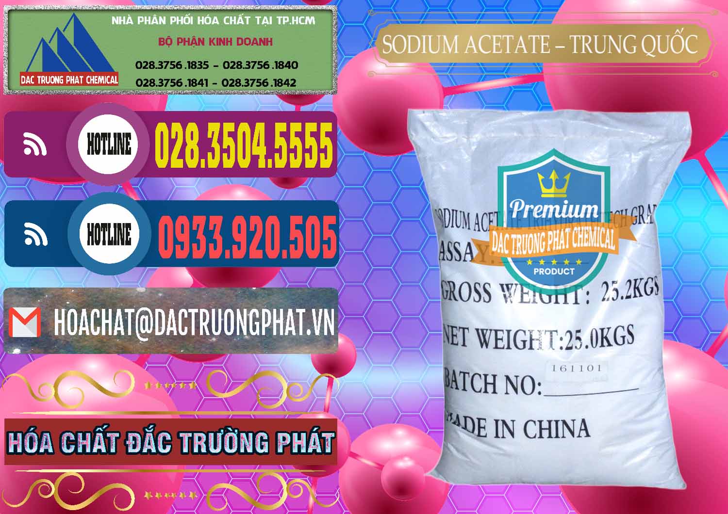 Đơn vị bán ( cung cấp ) Sodium Acetate - Natri Acetate Trung Quốc China - 0134 - Đơn vị phân phối & cung cấp hóa chất tại TP.HCM - muabanhoachat.com.vn