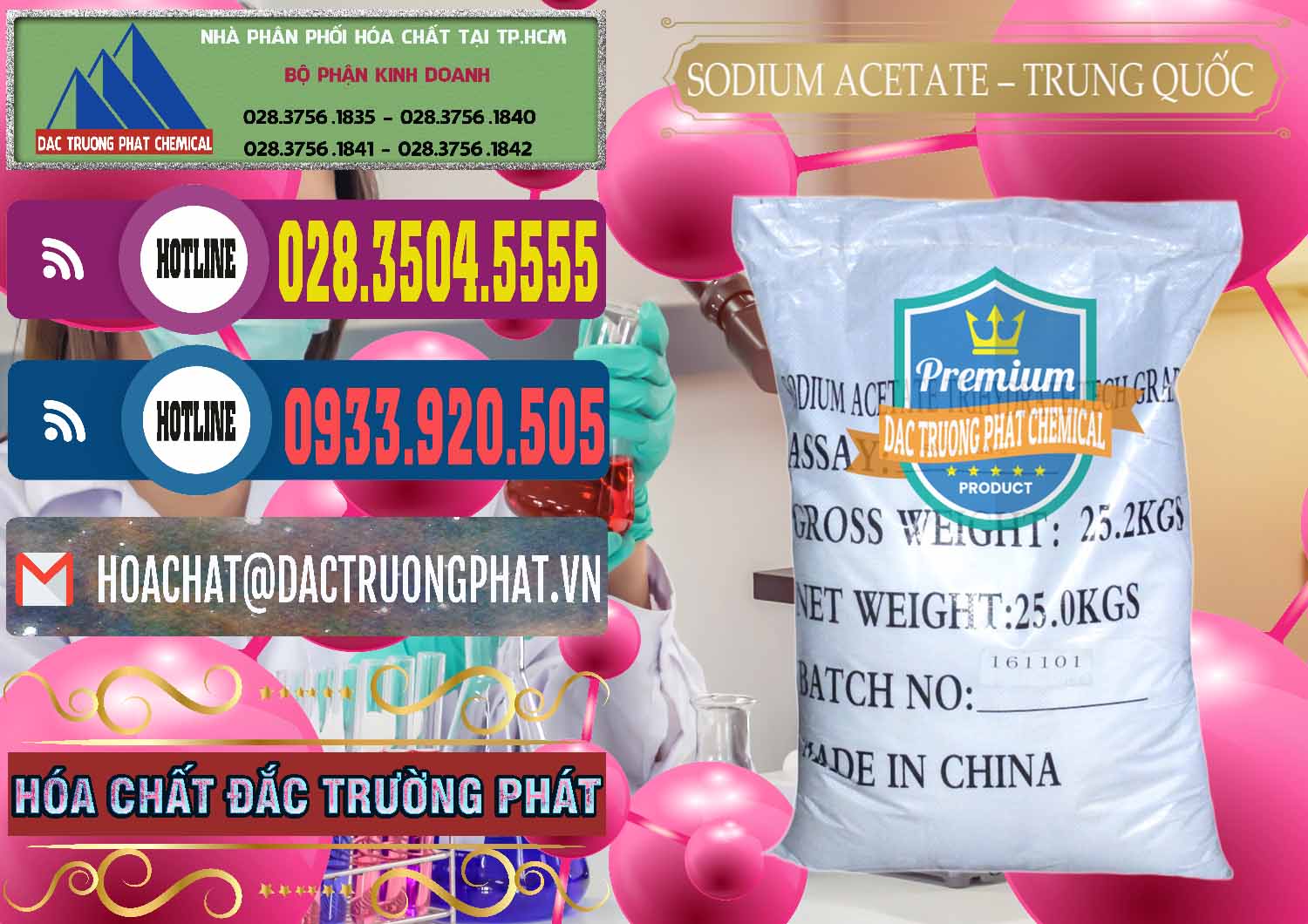 Đơn vị chuyên bán ( phân phối ) Sodium Acetate - Natri Acetate Trung Quốc China - 0134 - Chuyên kinh doanh _ phân phối hóa chất tại TP.HCM - muabanhoachat.com.vn