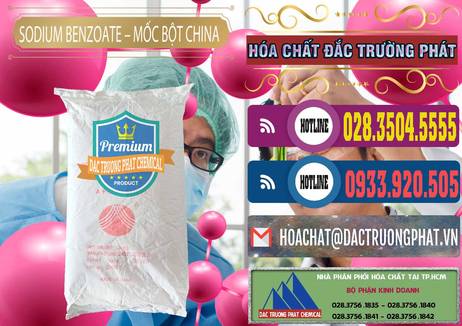 Nhập khẩu - bán Sodium Benzoate - Mốc Bột Chữ Cam Food Grade Trung Quốc China - 0135 - Cty cung cấp _ bán hóa chất tại TP.HCM - muabanhoachat.com.vn