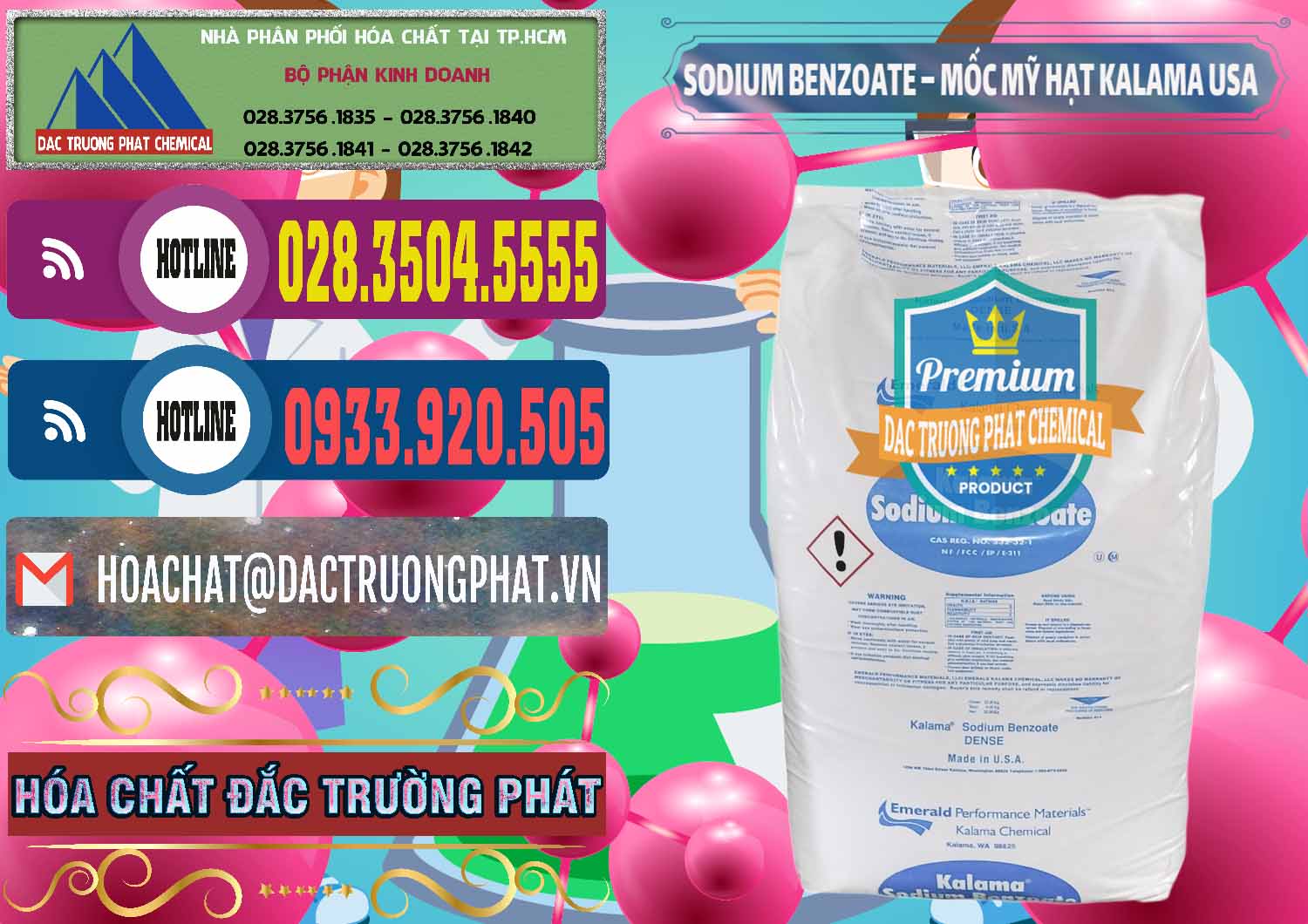 Nơi bán và phân phối Sodium Benzoate - Mốc Hạt Kalama Food Grade Mỹ Usa - 0137 - Công ty phân phối - nhập khẩu hóa chất tại TP.HCM - muabanhoachat.com.vn
