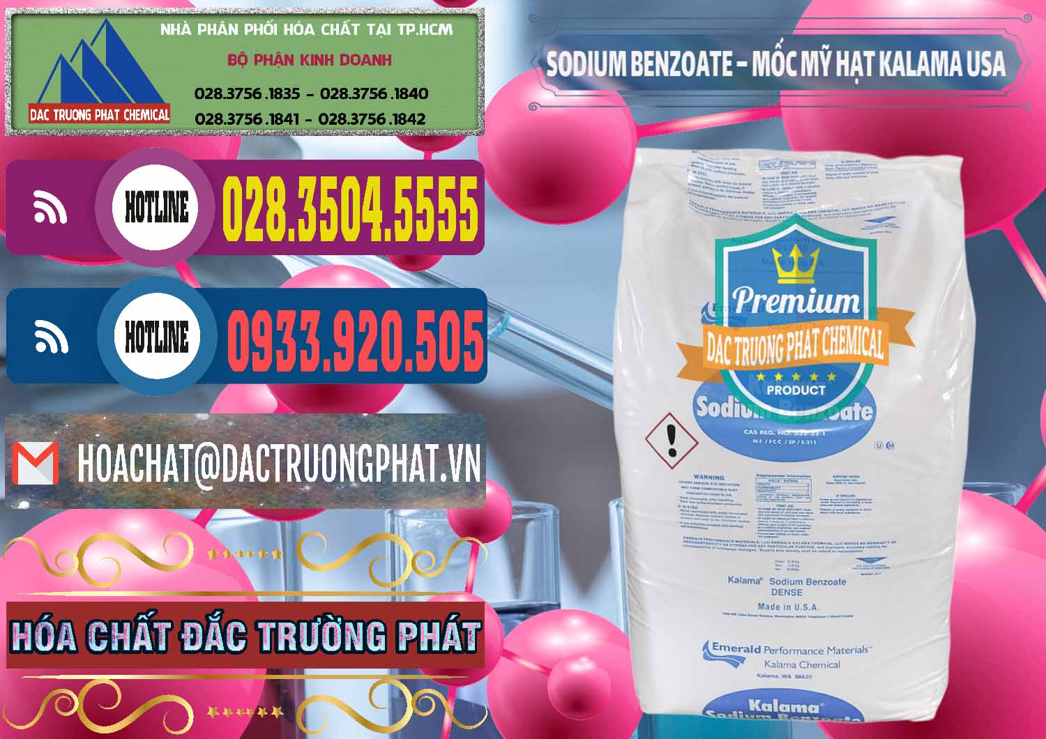 Đơn vị chuyên cung cấp - bán Sodium Benzoate - Mốc Hạt Kalama Food Grade Mỹ Usa - 0137 - Nơi bán & cung cấp hóa chất tại TP.HCM - muabanhoachat.com.vn
