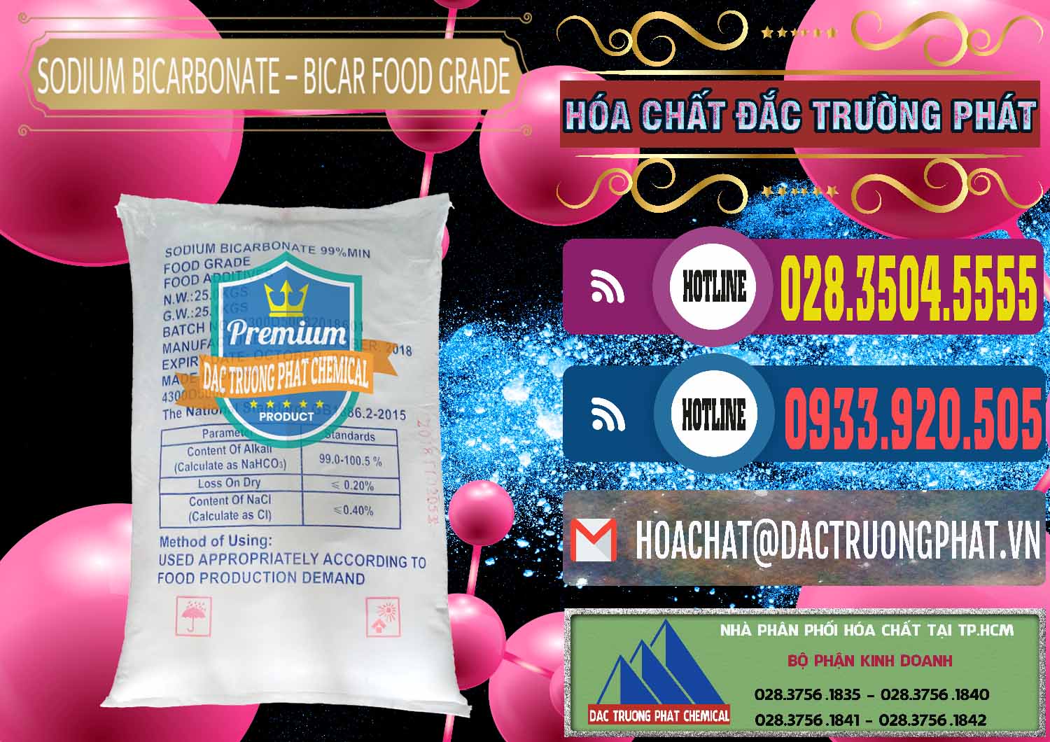 Cty chuyên bán & phân phối Sodium Bicarbonate – Bicar NaHCO3 Food Grade Trung Quốc China - 0138 - Nơi chuyên phân phối - kinh doanh hóa chất tại TP.HCM - muabanhoachat.com.vn