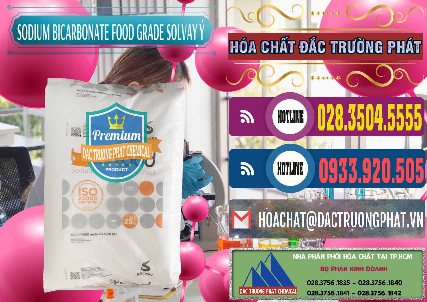Nơi chuyên bán & cung ứng Sodium Bicarbonate – Bicar NaHCO3 Food Grade Solvay Ý Italy - 0220 - Nơi nhập khẩu & phân phối hóa chất tại TP.HCM - muabanhoachat.com.vn