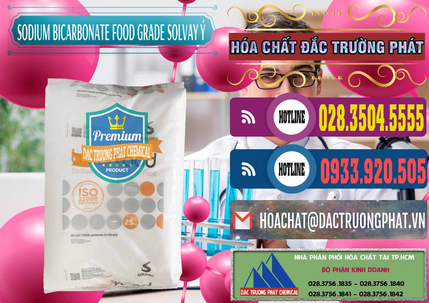 Nhà nhập khẩu - bán Sodium Bicarbonate – Bicar NaHCO3 Food Grade Solvay Ý Italy - 0220 - Nơi phân phối & bán hóa chất tại TP.HCM - muabanhoachat.com.vn