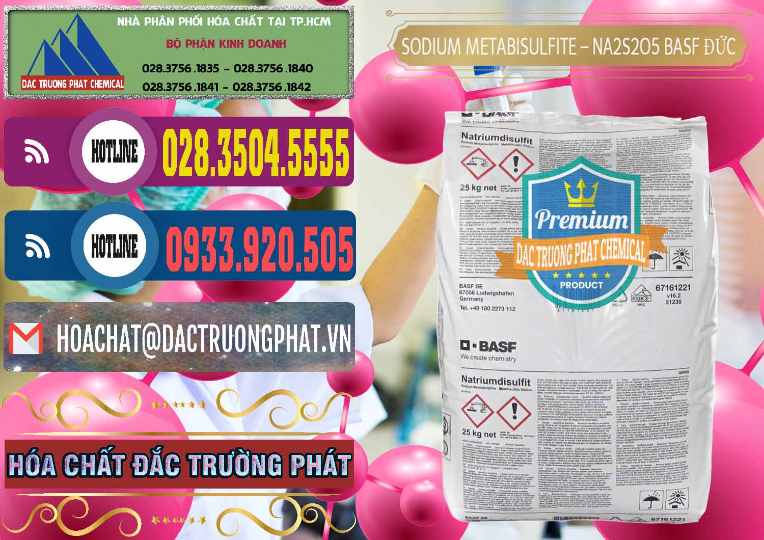 Cty chuyên phân phối và bán Sodium Metabisulfite - NA2S2O5 Food Grade BASF Đức Germany - 0143 - Chuyên cung cấp - phân phối hóa chất tại TP.HCM - muabanhoachat.com.vn
