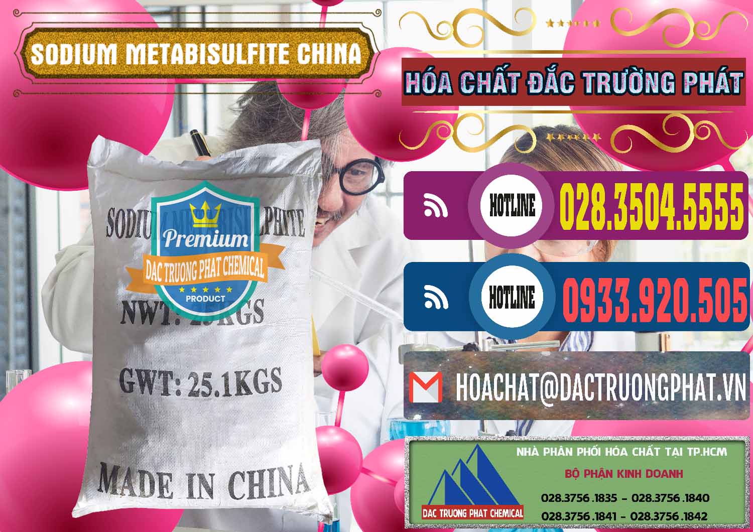 Cty chuyên kinh doanh - bán Sodium Metabisulfite - NA2S2O5 Trung Quốc China - 0484 - Đơn vị cung cấp _ kinh doanh hóa chất tại TP.HCM - muabanhoachat.com.vn