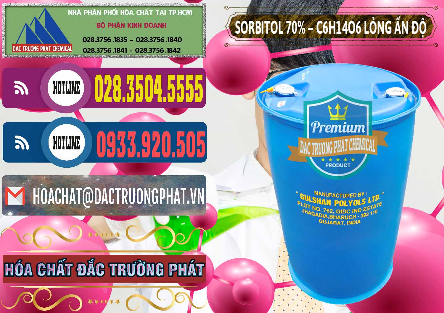 Đơn vị chuyên bán ( cung ứng ) Sorbitol - C6H14O6 Lỏng 70% Food Grade Ấn Độ India - 0152 - Công ty kinh doanh ( cung cấp ) hóa chất tại TP.HCM - muabanhoachat.com.vn