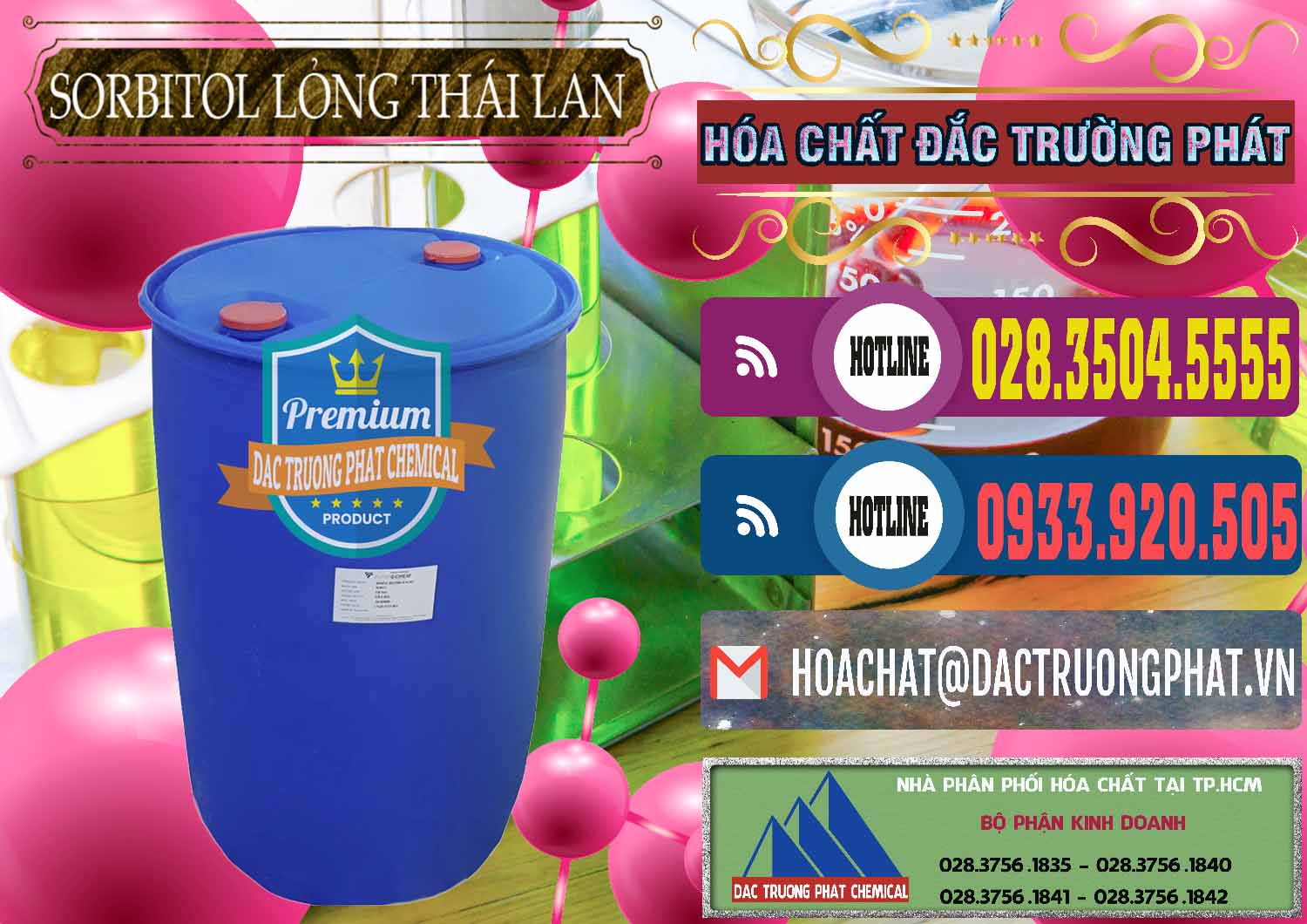 Nơi chuyên cung ứng & bán Sorbitol - C6H14O6 Lỏng 70% Food Grade Thái Lan Thailand - 0341 - Chuyên nhập khẩu _ cung cấp hóa chất tại TP.HCM - muabanhoachat.com.vn