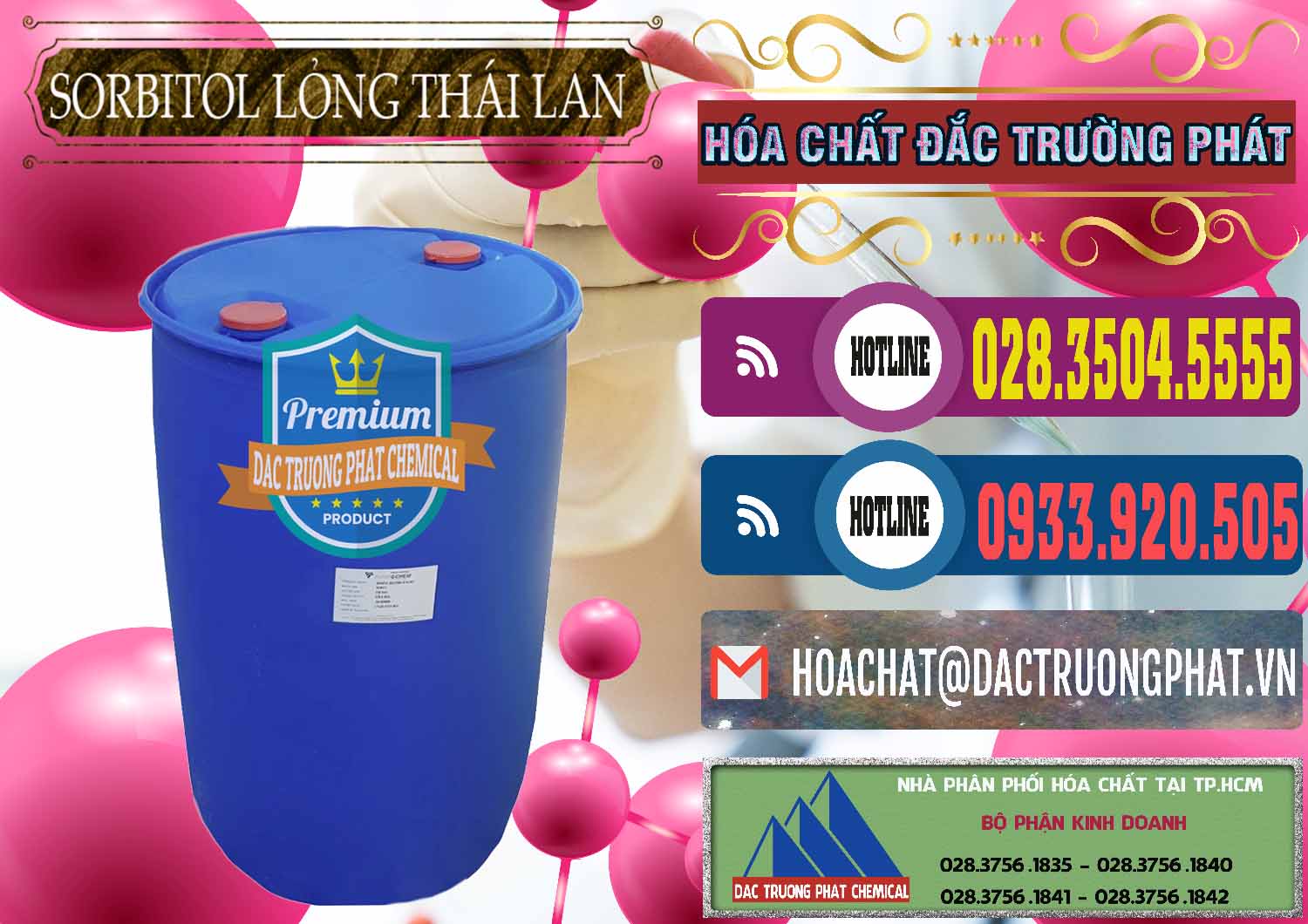 Công ty chuyên nhập khẩu _ bán Sorbitol - C6H14O6 Lỏng 70% Food Grade Thái Lan Thailand - 0341 - Nơi cung cấp ( phân phối ) hóa chất tại TP.HCM - muabanhoachat.com.vn