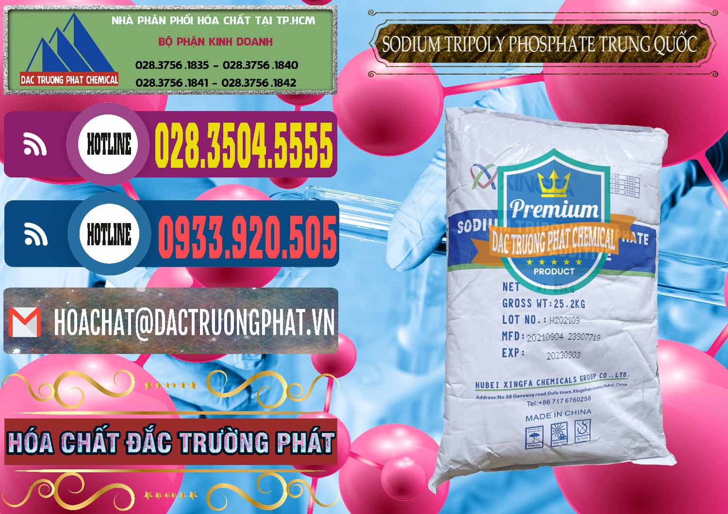 Nơi kinh doanh ( bán ) Sodium Tripoly Phosphate - STPP 96% Xingfa Trung Quốc China - 0433 - Đơn vị chuyên kinh doanh & phân phối hóa chất tại TP.HCM - muabanhoachat.com.vn