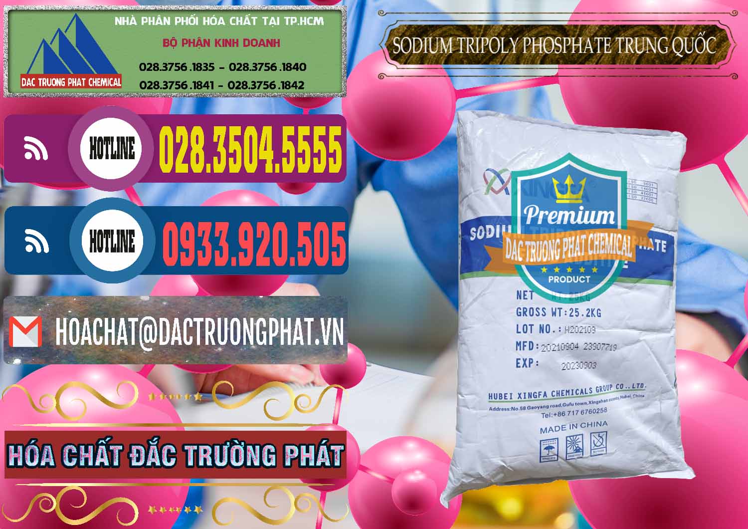 Nhà nhập khẩu _ bán Sodium Tripoly Phosphate - STPP 96% Xingfa Trung Quốc China - 0433 - Nhà phân phối - cung cấp hóa chất tại TP.HCM - muabanhoachat.com.vn