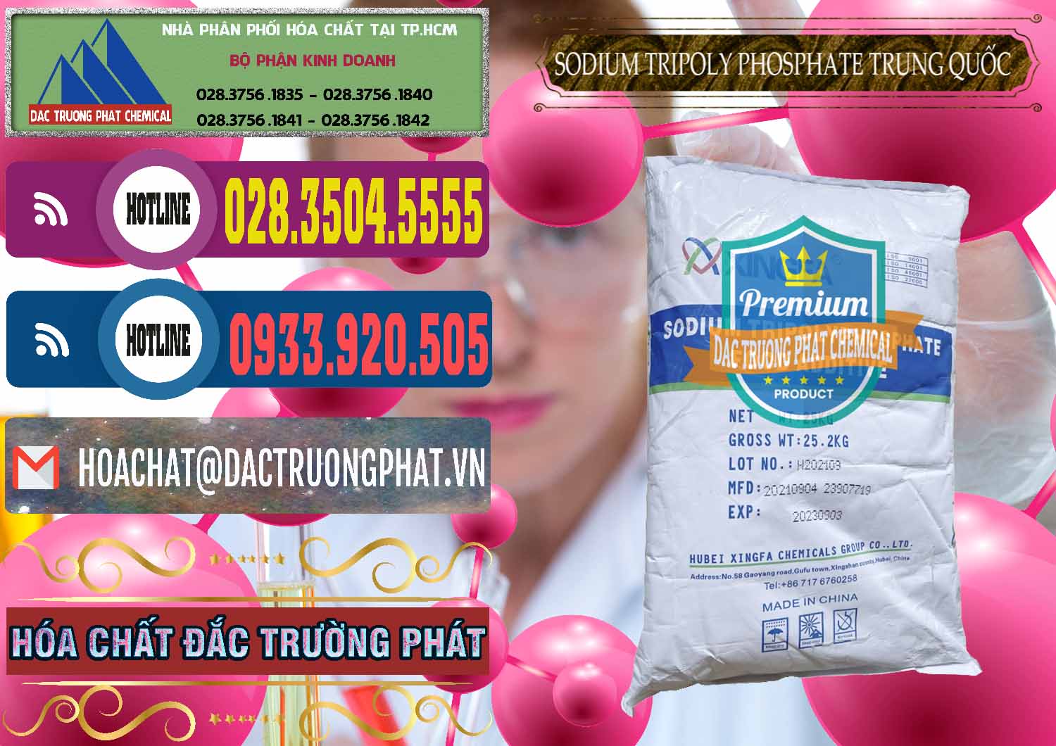 Cty chuyên bán & phân phối Sodium Tripoly Phosphate - STPP 96% Xingfa Trung Quốc China - 0433 - Cty kinh doanh & cung cấp hóa chất tại TP.HCM - muabanhoachat.com.vn