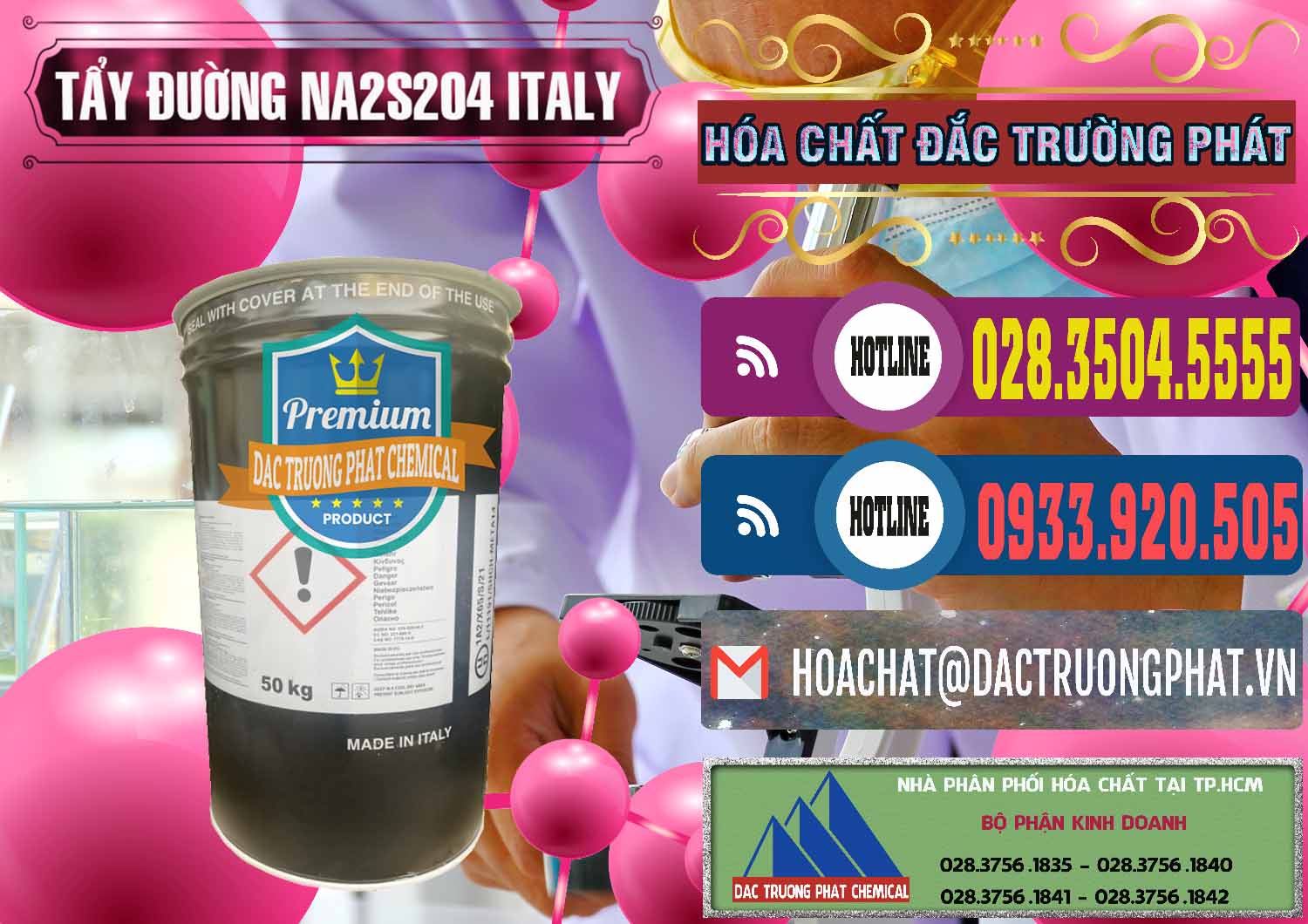 Công ty bán và cung ứng Tẩy Đường - NA2S2O4 Ý Italy - 0422 - Nơi chuyên phân phối & nhập khẩu hóa chất tại TP.HCM - muabanhoachat.com.vn
