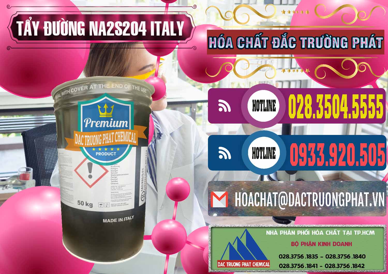 Công ty bán - phân phối Tẩy Đường - NA2S2O4 Ý Italy - 0422 - Nhà cung ứng & phân phối hóa chất tại TP.HCM - muabanhoachat.com.vn