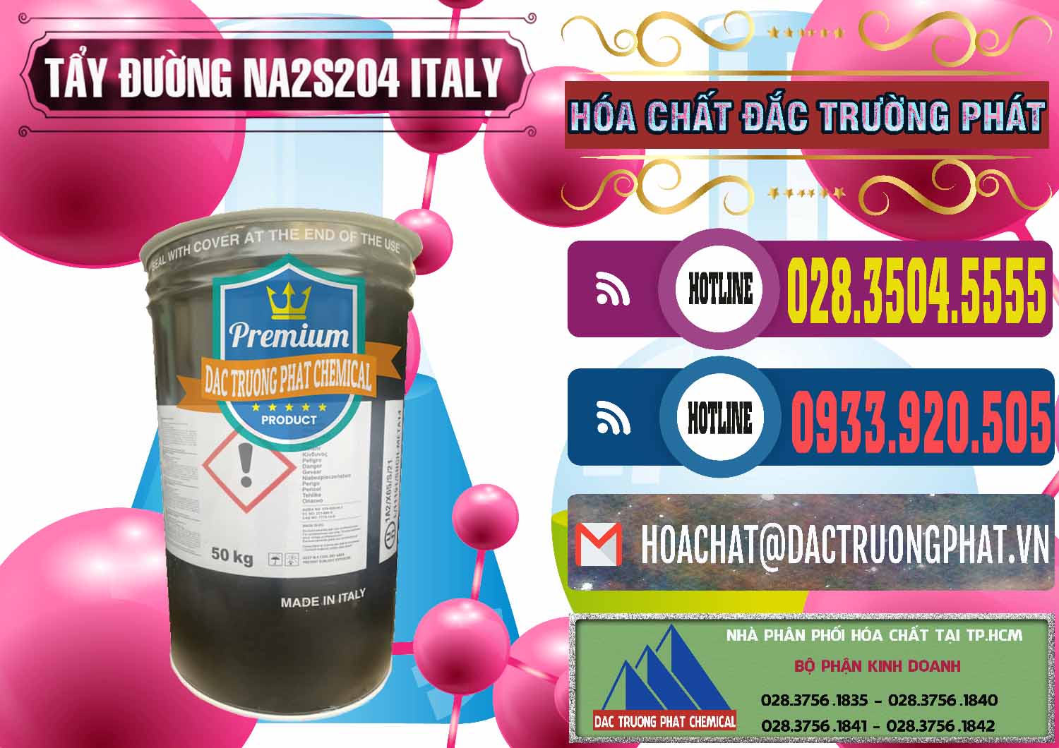 Nhập khẩu ( bán ) Tẩy Đường - NA2S2O4 Ý Italy - 0422 - Đơn vị chuyên bán & cung cấp hóa chất tại TP.HCM - muabanhoachat.com.vn