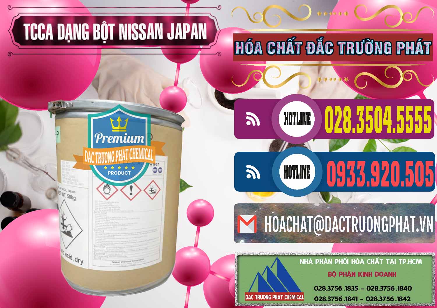 Đơn vị chuyên cung cấp ( bán ) TCCA - Acid Trichloroisocyanuric 90% Dạng Bột Nissan Nhật Bản Japan - 0375 - Công ty chuyên phân phối ( nhập khẩu ) hóa chất tại TP.HCM - muabanhoachat.com.vn
