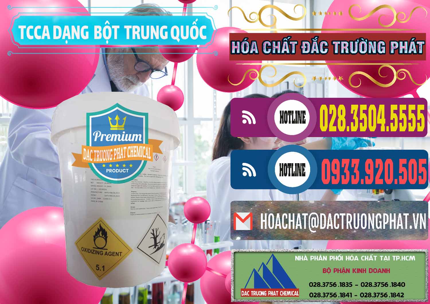 Đơn vị cung ứng & bán TCCA - Acid Trichloroisocyanuric Dạng Bột Thùng 20kg Trung Quốc China - 0386 - Đơn vị kinh doanh ( phân phối ) hóa chất tại TP.HCM - muabanhoachat.com.vn