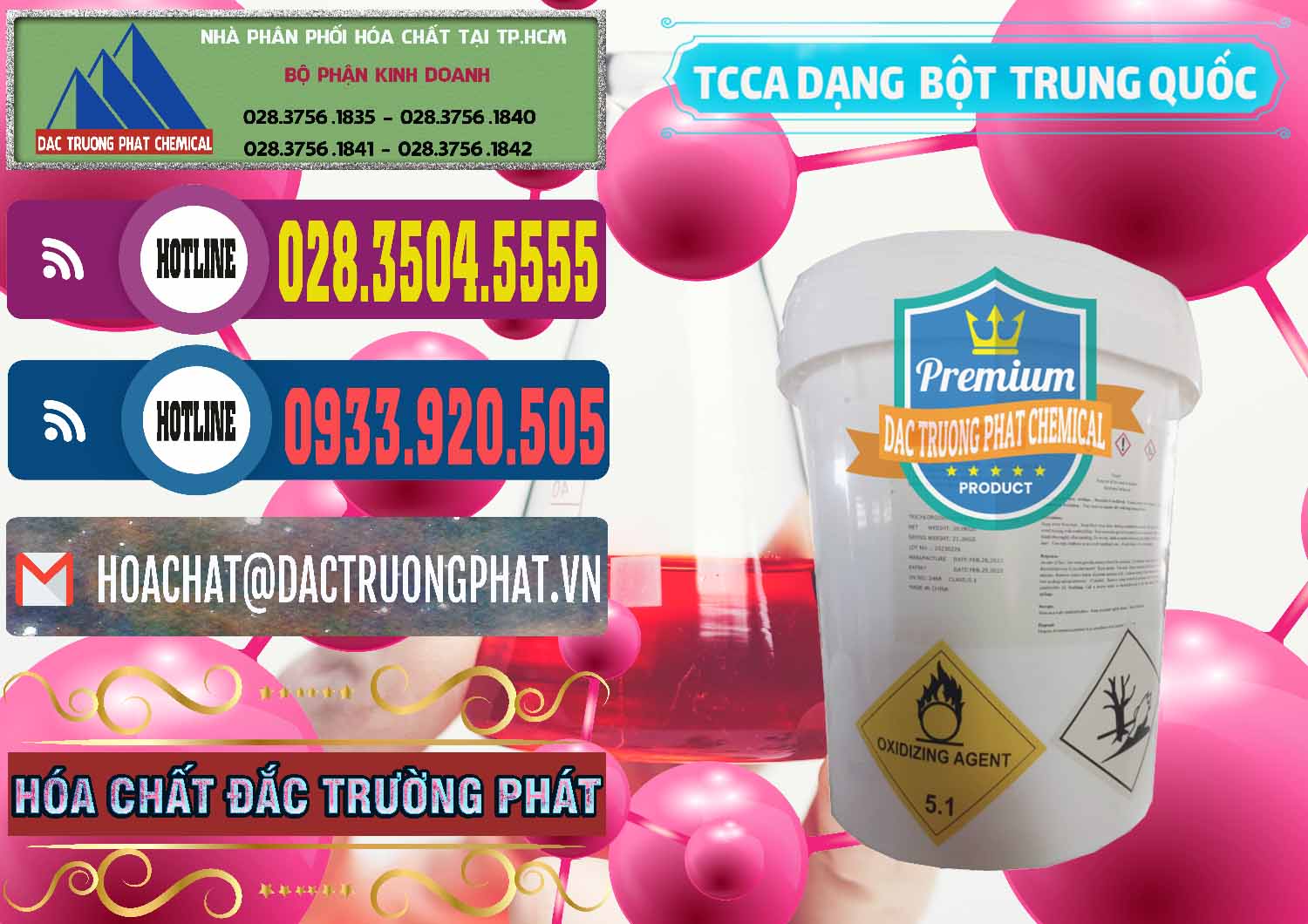 Cty chuyên nhập khẩu & bán TCCA - Acid Trichloroisocyanuric Dạng Bột Thùng 20kg Trung Quốc China - 0386 - Nhà phân phối _ bán hóa chất tại TP.HCM - muabanhoachat.com.vn